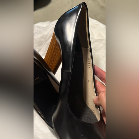 YSL pumps with wooden heel Sz 40 - Picture 5 of 6